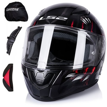 LS2 KASK MOTOCYKLOWY INTEGRALNY FF353 RAPID II CLAW ECE 22.06 BLACK M