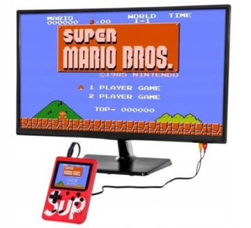 ПОРТАТИВНАЯ МИНИ-КОНСОЛЬ РЕТРО GAME BOY PEGASUS CONTRA MARIO TETRIS 400 игр