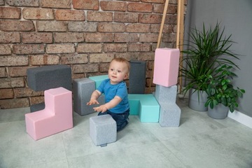 Мягкие пенопластовые блоки для детей, формы куба