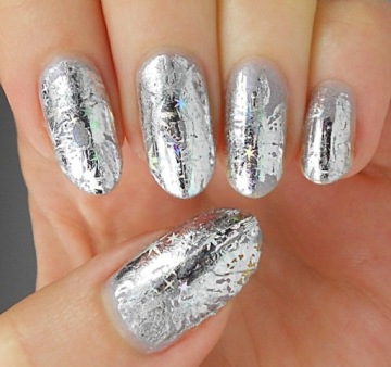 СЕРЕБРЯНАЯ позолоченная фольга 100 мл silver FLAKES