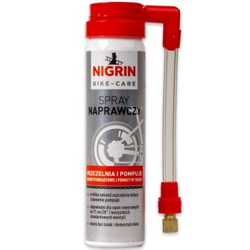 Nigrin Spray Naprawczy Pompujący Dętki Opony 75ml