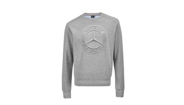 MĘSKA BLUZA MERCEDES Z LOGO SZARA - L