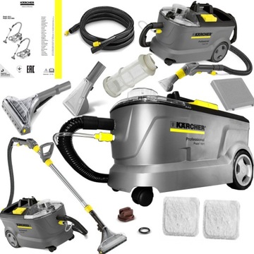 KARCHER PUZZI 10/1 УНИВЕРСАЛЬНЫЙ ПЫЛЕСОС ПРОФЕССИОНАЛЬНЫЙ ДЛЯ КОВРОВ И ОБИВКИ