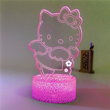 3D светодиодный USB-ночник в подарок Hello Kitty