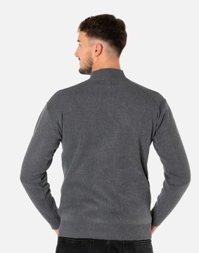 Duży Sweter Męski Półgolf Rozsuwany Golf 190-3 5XL