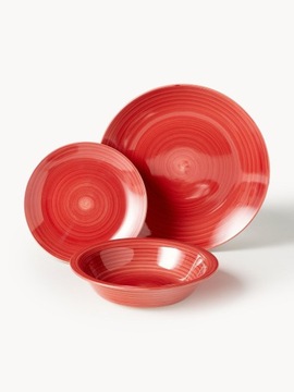 Набор посуды Лукка, расписанный вручную, на 6 персон (набор из 18 предметов) Westwing