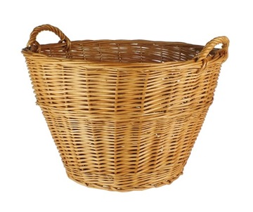Wiklinowy KOSZ NA DREWNO LIŚCIE GOSPODARSKI 55 cm