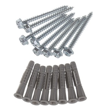 Набор из 4 настенных кронштейнов для подвешивания шин, колес, лестниц, велосипедов и садовых шлангов.