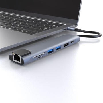 Адаптер-концентратор Multi USB-C на 7 портов для