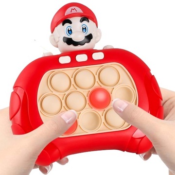 Gra pop it popit quick push antystresowa zręcznościowa elektryczna Mario