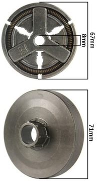 БАРАБАН СЦЕПЛЕНИЯ КОРЗИНЫ СО ЗВЕЗДОЧКОЙ ДЛЯ КИТАЙСКОЙ ПИЛЫ 5200