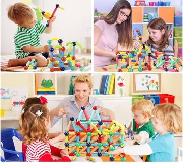 МЕГА НАБОР МАГНИТНЫХ БЛОКОВ 42 ШТ. ДЛЯ ОБУЧЕНИЯ И ИГРЫ ТВОРЧЕСКИЙ НАБОР