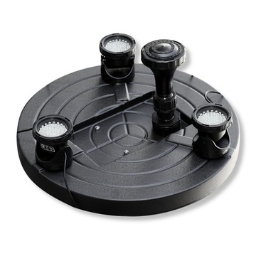 ПЛАВАЮЩИЙ ФОНТАН высотой 2,5 м с RGB ПОДСВЕТКОЙ