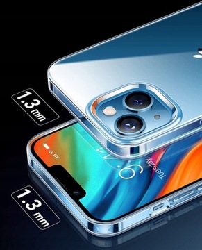 Прозрачный чехол для iPhone 13/iPhone 14 +2x СТЕКЛО