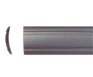 Wypełnienie listwy aluminiowej 12mm szary 20mb klin uszczelka ozdobna