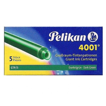 NABOJE PIÓRA PELIKAN ATRAMENTOWE DŁUGIE ZIELONE