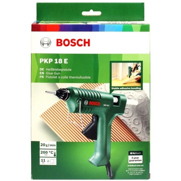 BOSCH PKP 18 E ГОРЯЧИЙ КЛЕЙНЫЙ ПИСТОЛЕТ + КЛЕЙ