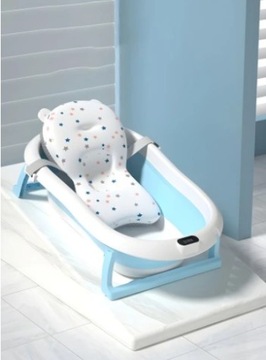 СКЛАДНАЯ СИЛИКОНОВАЯ БОЯ С ЖК-ТЕРМОМЕТРОМ + ПОДУШКА НА ПОДГОЛОВНИК ВАННА