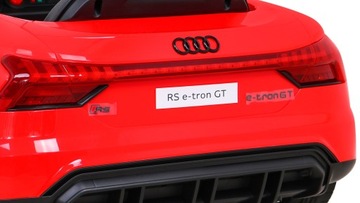 Audi RS E-Tron GT на аккумуляторе Красный + пульт дистанционного управления 4x4 привод Радио MP3 LED