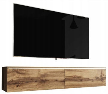 Szafka 140 cm wisząca/stojąca pod telewizor, WOTAN