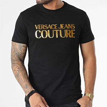 T-shirt męski okrągły dekolt Versace Jeans Couture rozmiar XL