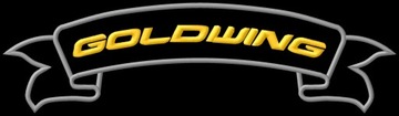 Naszywka dla fanów Honda GoldWing Gold Wing szarfaXL haftowana z termofolią