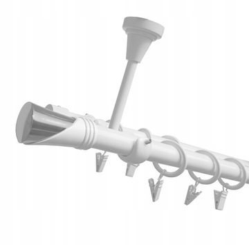 KARNISZ SUFITOWY BIAŁY 19mm+19mm VEGA 120cm