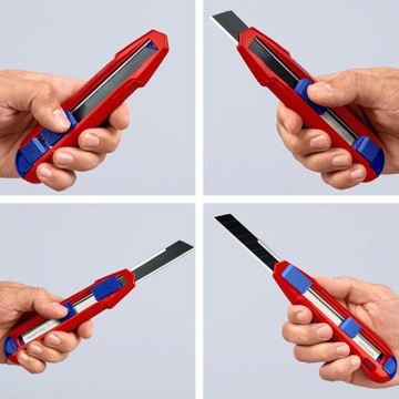 Nóż Nożyk z Łamanym Ostrzem Tapeciak CutiX 18mm KNIPEX 90 10 165 BK