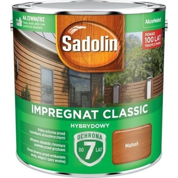 SADOLIN CLASSIC IMPR. HYBRYDOWY 4,5L MAHOŃ