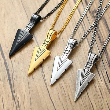 КУЛОН С ГОЛОВКОЙ СТРЕЛЫ, АНТИЧНОЕ СЕРЕБРО