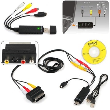 Адаптеры для карт USB 2.0 VHS Видеомагнитофон