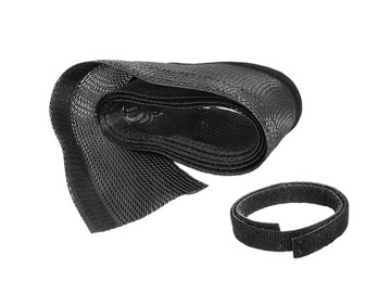 1 szt. Organizator maskownica kabli ORG04, czarny.