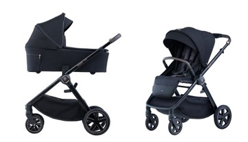 ESPIRO ONLY WÓZEK 2w1 / 210 stylish black + AKCESORIA XXL