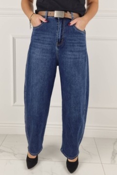 Шорты M.SARA WIDE-LEGTH JEANSE SHORTS - темно-синий Большие размеры 38/M