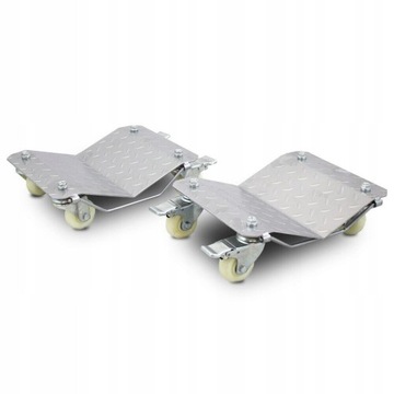 Маневренная транспортная тележка, ролик для служебного автомобиля, комплект 2x 680кг.