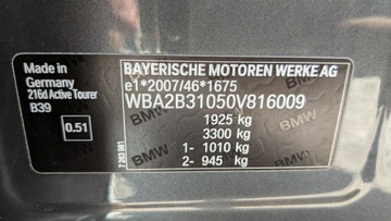 BMW Seria 2 F22-F23-F45-F46 Gran Tourer Facelifting 216d 116KM 2018 BMW 216 1.5D Skóry OPŁACONY Bezwypadkowy, zdjęcie 22