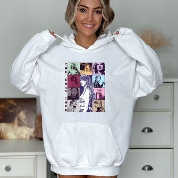 Taylor Swift czarna bluza z kapturem The Eras Tour