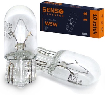 SENSO W5W 12V 5W E4 Лампы стояночного освещения x10 шт.