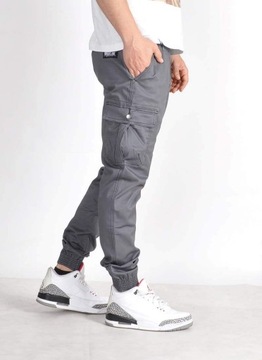 Spodnie XL Bossline Cargo Jogger Szare joggery