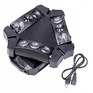 9 светодиодных головок x RGB сценическое освещение мощностью 10 Вт