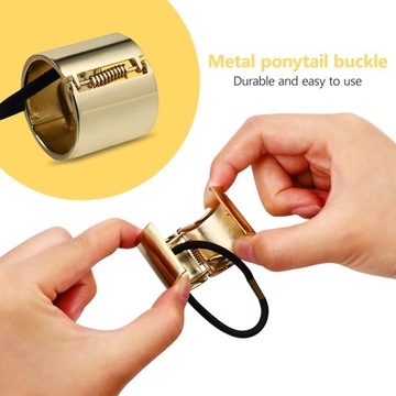 4 шт. Металлическая пряжка для ремня с хвостиком для волос Uch