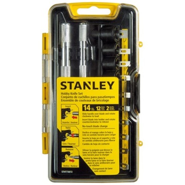 Набор прецизионных ножей-скальпелей с 12 лезвиями Stanley STHT0-73872