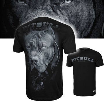 PITBULL T-SHIRT KOSZULKA MĘSKA NADRUK BORN IN 1989 BAWEŁNA 190g CZARNA L