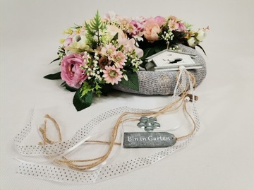 Весенний венок на дверь, нежный, летняя кормушка для цветов, 40 см