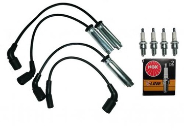Swiece kable zaplon. Daewoo Lanos 1.5 NGK SOHC AKI