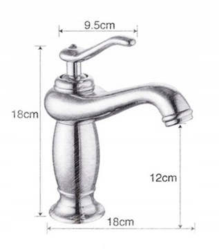 Смеситель для умывальника OLD GOLD RETRO PERLATOR