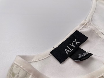 Koszulowa bluzka damska biała z koronką koszula ALYX r. S