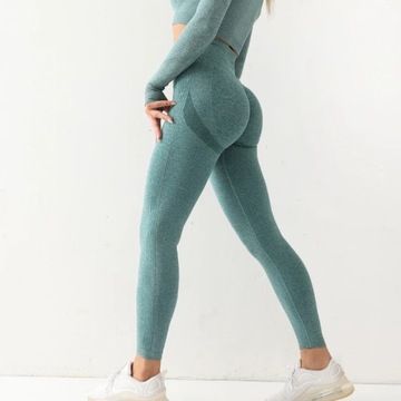 Legginsy sportowe treningowe fitness push-up M