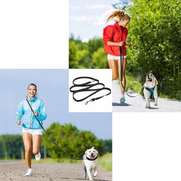 SMYCZ TRENING DLA PSA REGULOWANA DŁUGA TAŚMOWA 5m