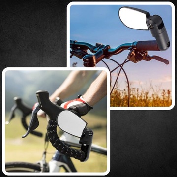 ВЕЛОСИПЕДНОЕ ЗЕРКАЛО ДЛЯ ВЕЛОСИПЕДА, ВИД НА РУЛЬ, ЧЕРНОЕ 15СМ ДЛЯ ПУТЕШЕСТВИЙ
